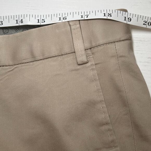 Hiltl Dayne Smart Pant Men 38x28 Khaki Pleat Stretch Ultimate Trouser Selvedge - Picture 6 of 8